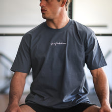 Load image into Gallery viewer, PRO SIGNATURE HEAVYWEIGHT EMBROIDERED TEE PETROL BLUE