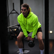Load image into Gallery viewer, EMBOSSED HOODIE NEON YELLOW