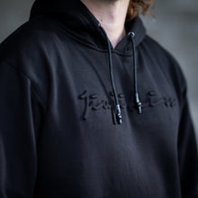 Load image into Gallery viewer, EMBOSSED HOODIE BLACK