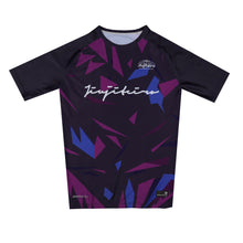 Load image into Gallery viewer, PURPLE VECTOR PRO HALF SLEEVE RASHGUARD