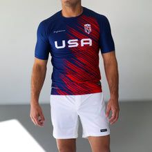 Load image into Gallery viewer, USA PRO HALF SLEEVE RASHGUARD