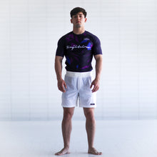 Load image into Gallery viewer, PURPLE VECTOR PRO HALF SLEEVE RASHGUARD