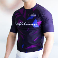 Load image into Gallery viewer, PURPLE VECTOR PRO HALF SLEEVE RASHGUARD