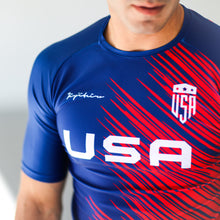 Load image into Gallery viewer, USA PRO HALF SLEEVE RASHGUARD