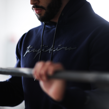 Load image into Gallery viewer, Jiujiteiro Pro Hoodie Tech-Flex™️ Big Sig Navy – BJJ streetwear