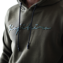 Load image into Gallery viewer, Jiujiteiro Pro Hoodie Tech-Flex™️ Big Sig Olive – BJJ streetwear