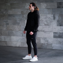 Load image into Gallery viewer, EMBOSSED HOODIE BLACK