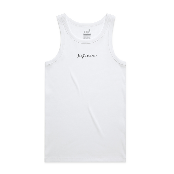 PRO HEAVYWEIGHT RIBBED TANK WHITE