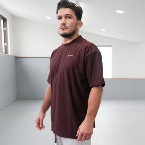 OVERSIZED PRO WORKOUT SHIRT MAROON