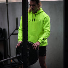 Load image into Gallery viewer, Jiujiteiro Embossed Hoodie Neon Yellow – BJJ streetwear