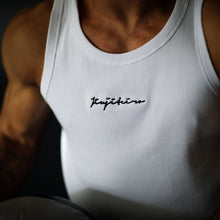 Load image into Gallery viewer, Jiujiteiro Pro Heavyweight Ribbed Tank White – Jiu jitsu training tank
