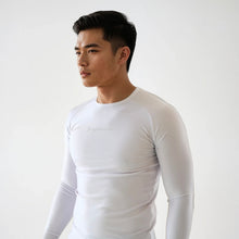 Load image into Gallery viewer, Jiujiteiro Stealth Pro Long Sleeve Rashguard White – Compression rashguard for no-gi BJJ