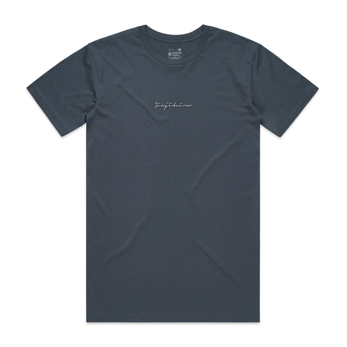 PRO SIGNATURE HEAVYWEIGHT EMBROIDERED TEE PETROL BLUE