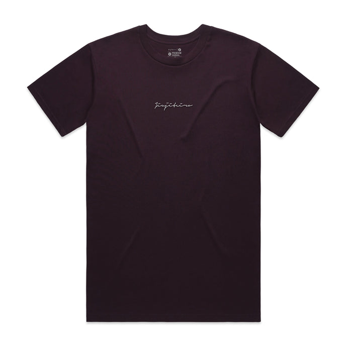PRO SIGNATURE HEAVYWEIGHT EMBROIDERED TEE PLUM