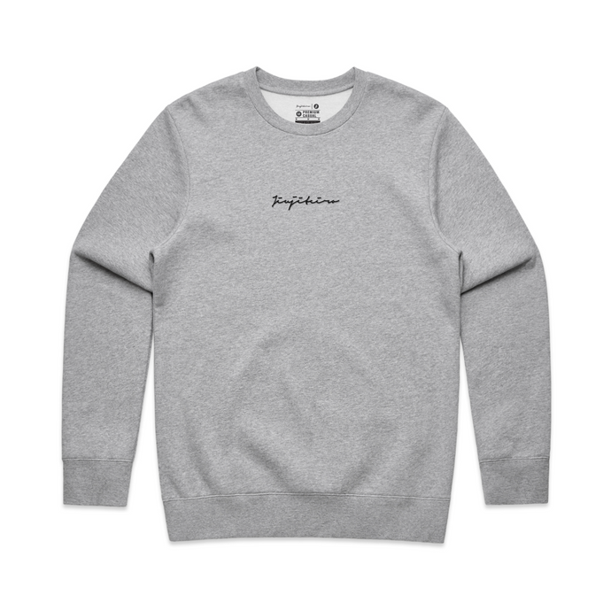 EMBLEM CREW SWEATER HEATHER