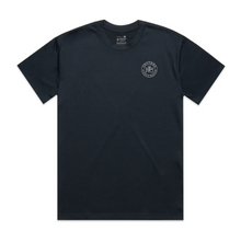 Load image into Gallery viewer, Jiujiteiro Rooted Heavyweight Embroidered Tee Navy – BJJ t-shirt, jiu jitsu apparel
