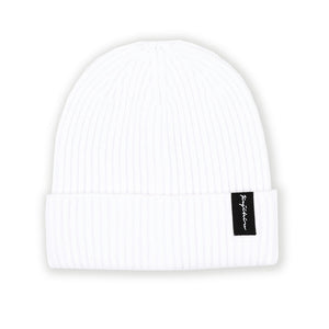 SIGNATURE BEANIE WHITE
