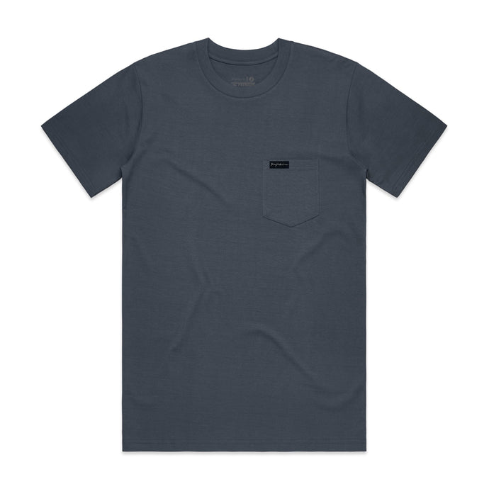 ESNTL POCKET TEE PETROL BLUE