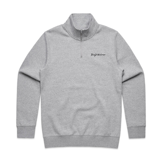 1/2-ZIP PULLOVER HEATHER GRAY
