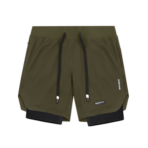 PRO 2 IN 1 LINER SHORTS OLIVE