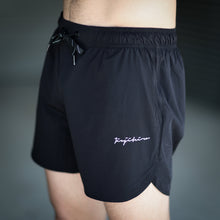 Load image into Gallery viewer, Jiujiteiro Pro Workout Shorts Black – Lifestyle shorts product view