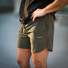 Load image into Gallery viewer, Jiujiteiro Pro Workout Shorts Olive – Grappler casual shorts