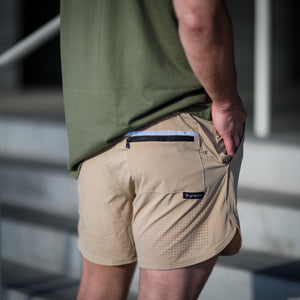 PRO WORKOUT SHORTS KHAKI