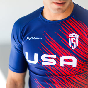 USA PRO HALF SLEEVE RASHGUARD