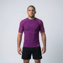 Load image into Gallery viewer, Jiujiteiro Pro Ranked Rashguard Purple – BJJ Rashguard, grappling rash guard