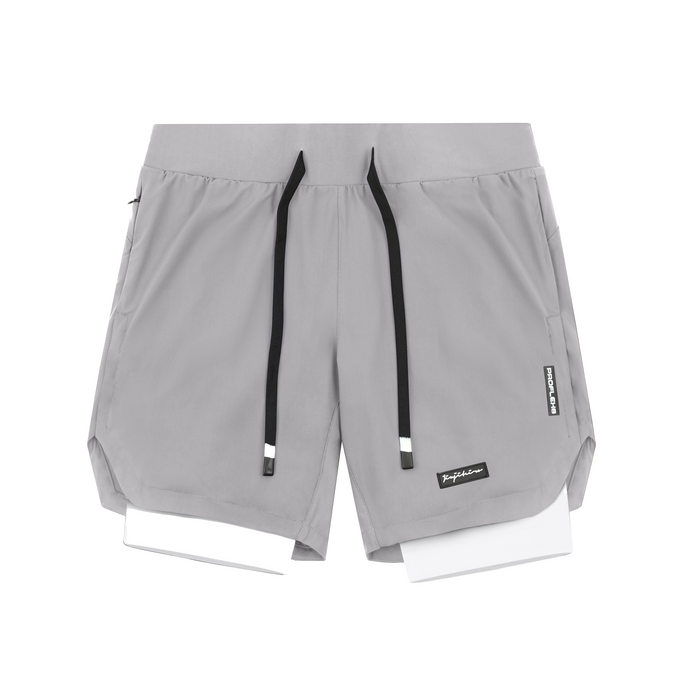 PRO 2 IN 1 LINER SHORTS GRAY